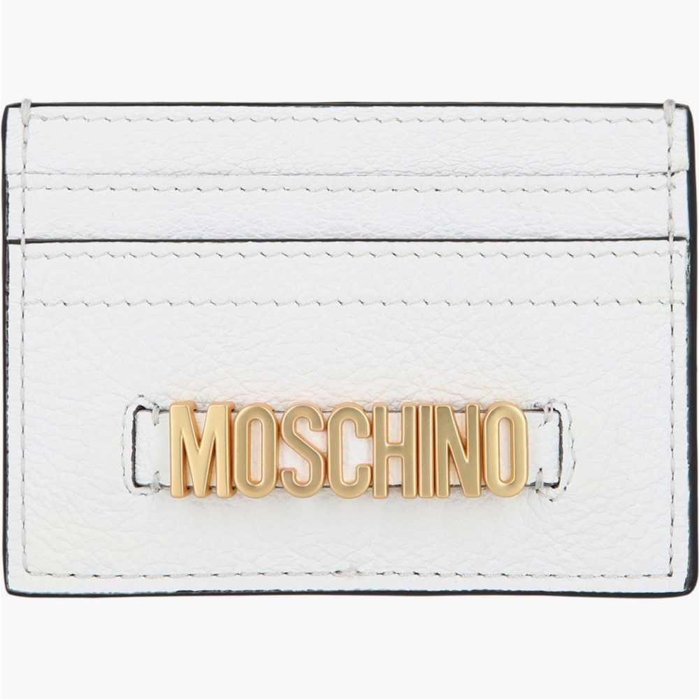 MOSCHINO Leather Card Case NEW WITH TAGS